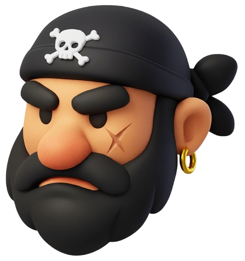 Black Pirate Engagements Icon